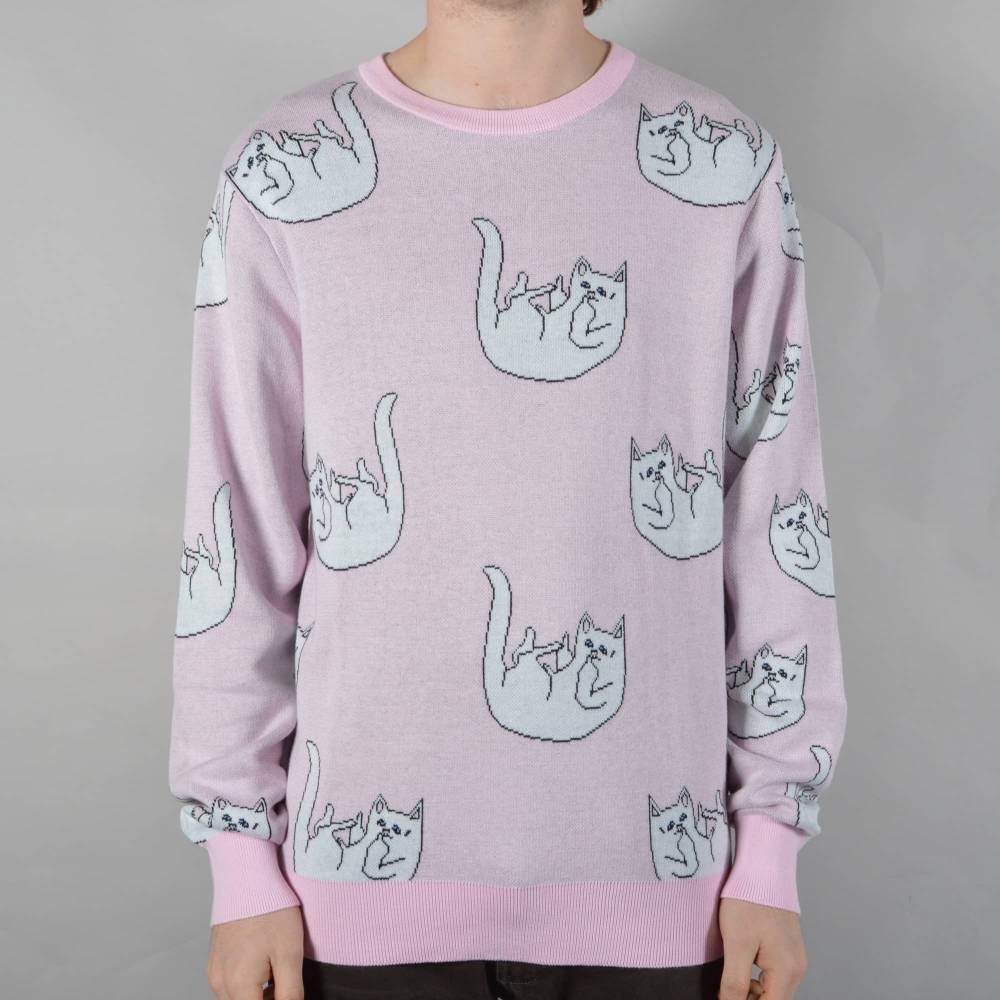 PINK NERMAL RIPNDIP SWEATSHIRT